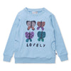 Girls Lovely Butterflies Furry Crew by Minti