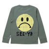 Boys Pixelled Face L/S Tee by Minti