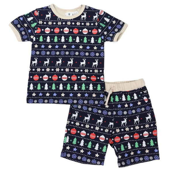 Cotton PJs Classic Xmas Print by Korango