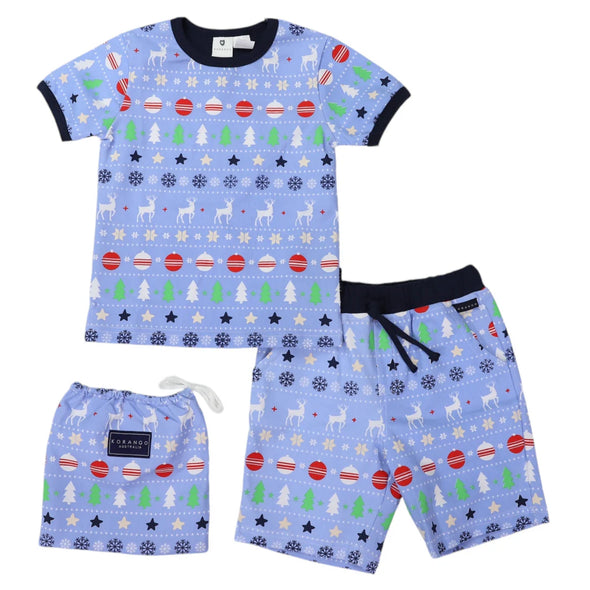 Cotton PJs Classic Xmas Print by Korango