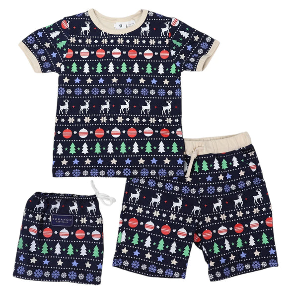 Cotton PJs Classic Xmas Print by Korango