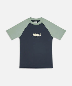 The All Day Contrast SS Rashie by Industrie Kids