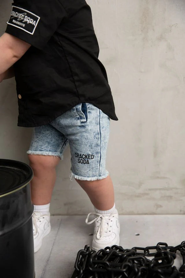 Dustin Denim Short by Cracked Soda