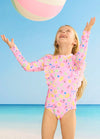 Girls Lemon Lime Frill Paddlesuit by Seafolly