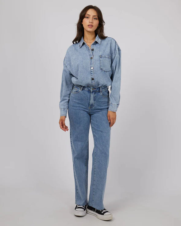 Maci Denim Shirt by All About Eve