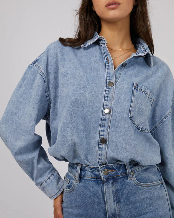 Maci Denim Shirt by All About Eve