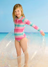 Girls Ombre Lurex Zip Front Paddlesuit by Seafolly