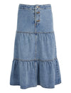 Sophia Denim Maxi Skirt by Eve Girl