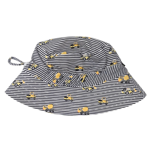 Trucks and Diggers Cotton Sun Hat by Korango