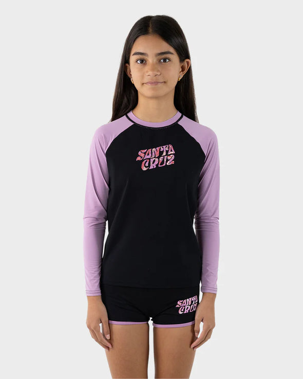 Vibes Fill Rash Guard by Santa Cruz